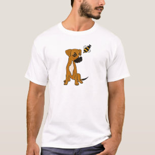 T-shirts XX- filhote de cachorro bonito da caixa e desenhos