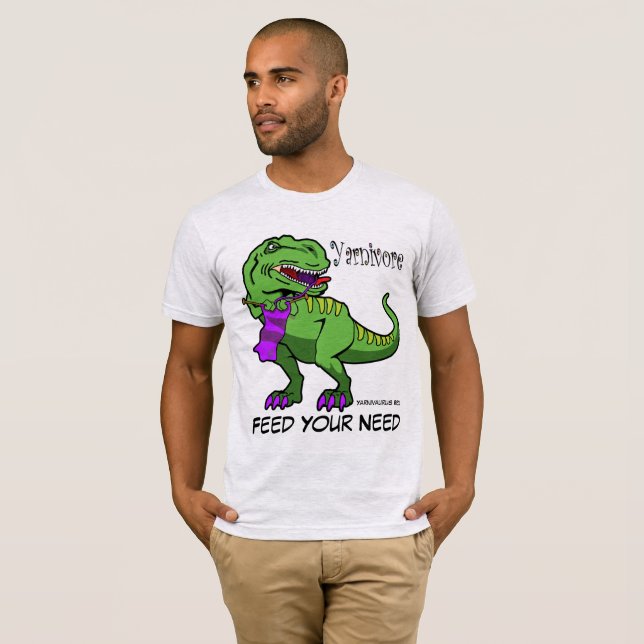 T-shirts Yarnivore Yarnivaurus Rex (Frente Completa)