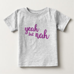 T-shirts Yeah mas Nah parte superior dos miúdos