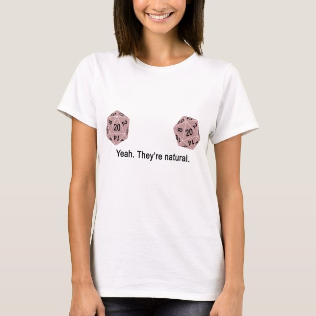 T-shirts Yeah - são naturais. (Rosa) (Frente)