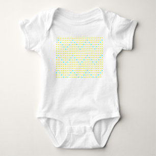 T-shirts Yellow Aqua Chevron Dots ZigZag Baby Bodyfatos