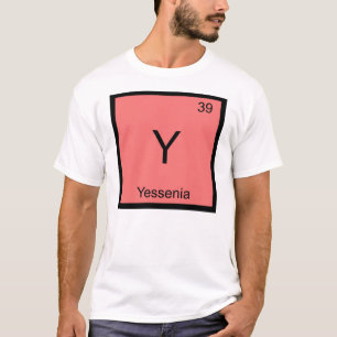 T-shirts Yessenia Nome Química Elemento Tabela Periódica