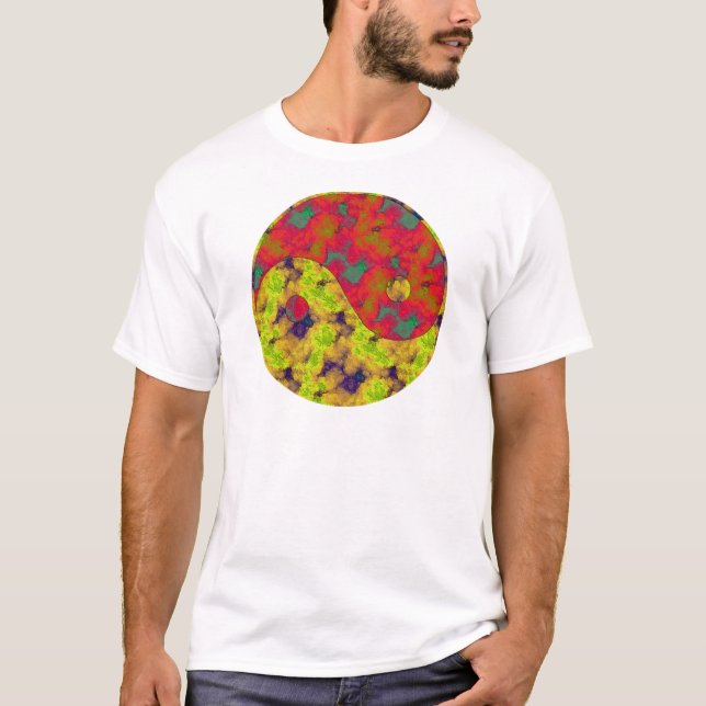 T-shirts yin e símbolo de yang (Frente)