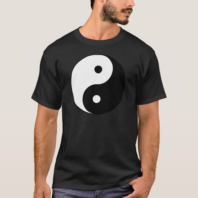 T-shirts Yin e yang (yin-Yang, yin yang, 陰陽). (Frente)