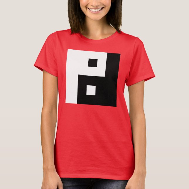 T-shirts Yin Yang ao quadrado (Frente)