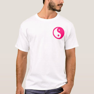 T-shirts Yin-Yang, bolso, rosa & branco