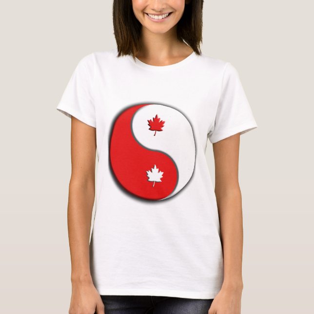 T-shirts yin yang do canuck (Frente)