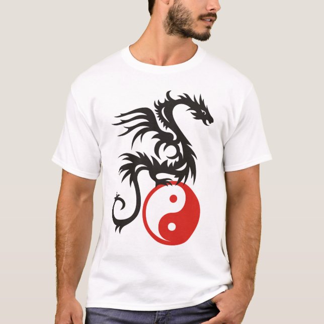 T-shirts Yin & Yang Dragon (Frente)