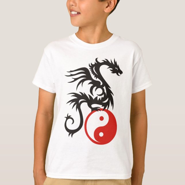T-shirts Yin & Yang Dragon (Frente)