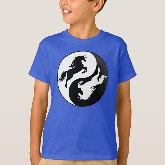 T-shirts Yin Yang Unicorn Shirt (Frente)