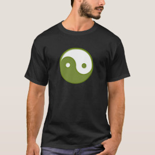 T-shirts Ying Yang Green Design 2