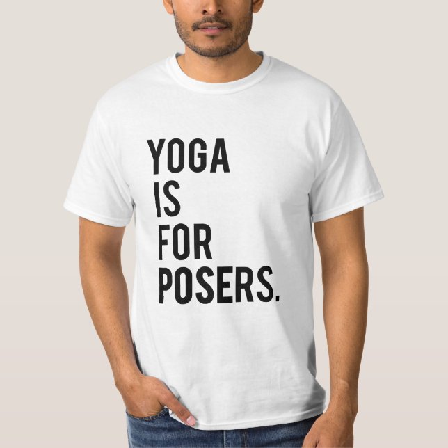 T-shirts "Yoga é para os vendedores" (Frente)