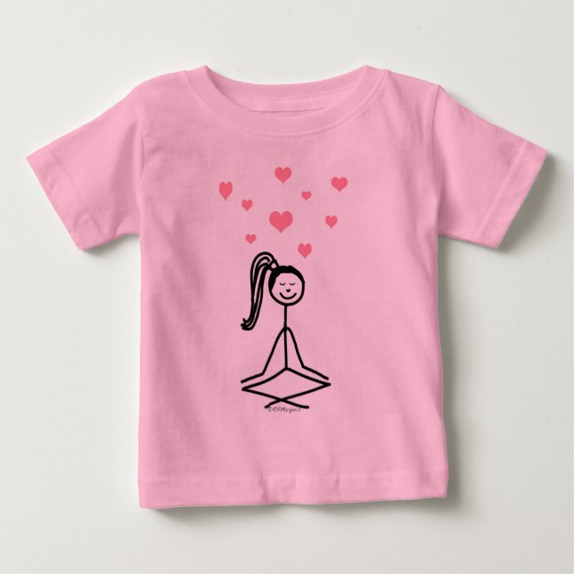 T-shirts Yoga Girl (Frente)