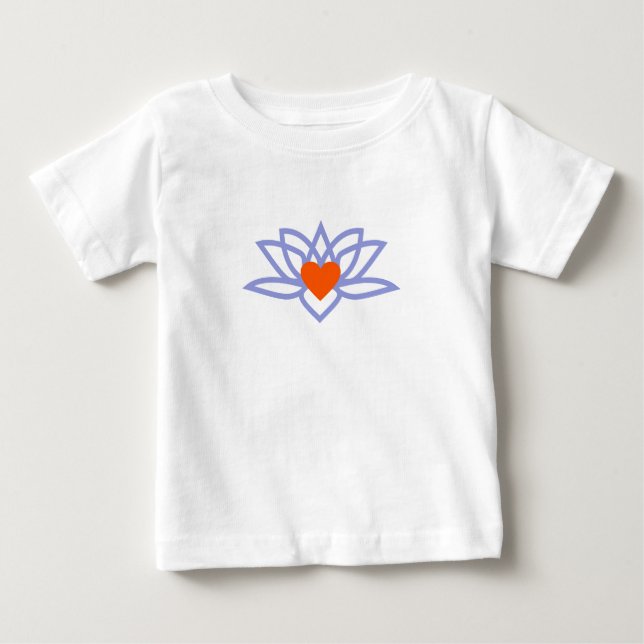 T-shirts Yoga Lotus Heart (Frente)