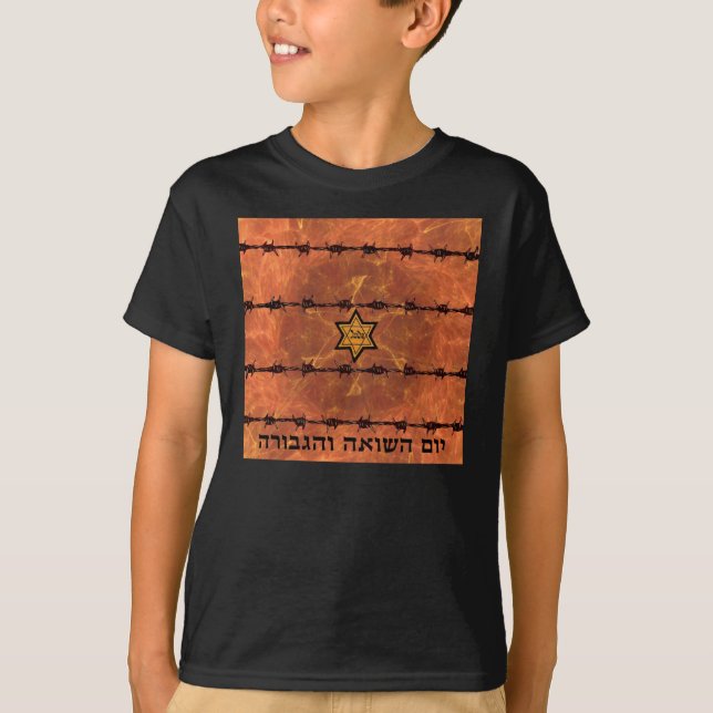 T-shirts Yom HaShoah (Frente)