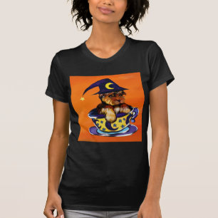 T-shirts Yorkie Poo de Halloween