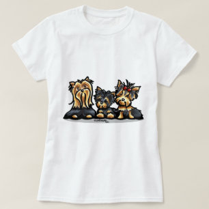 T-shirts Yorkie Trio