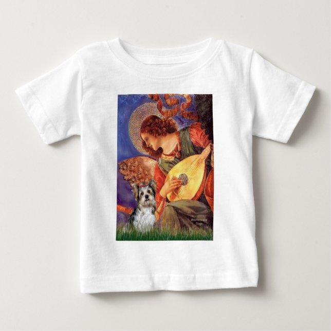 T-shirts Yorkshire Terrier (Biewer) - Mandolin Angel (Frente)