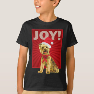 T-shirts Yorkshire terrier - Yorkie Papai Noel