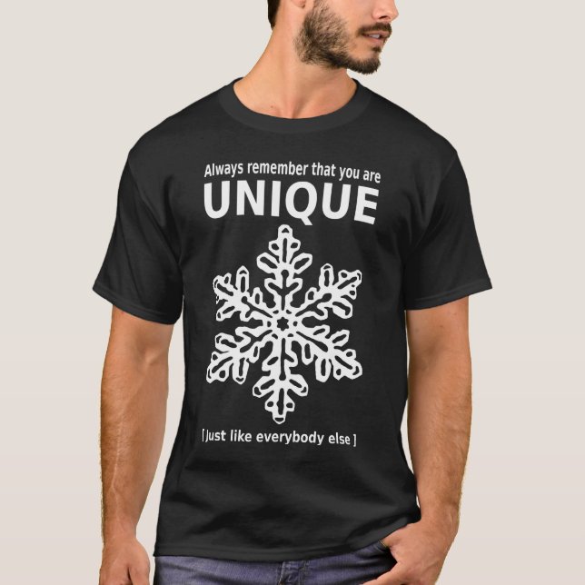 T-shirts You are unique (Frente)