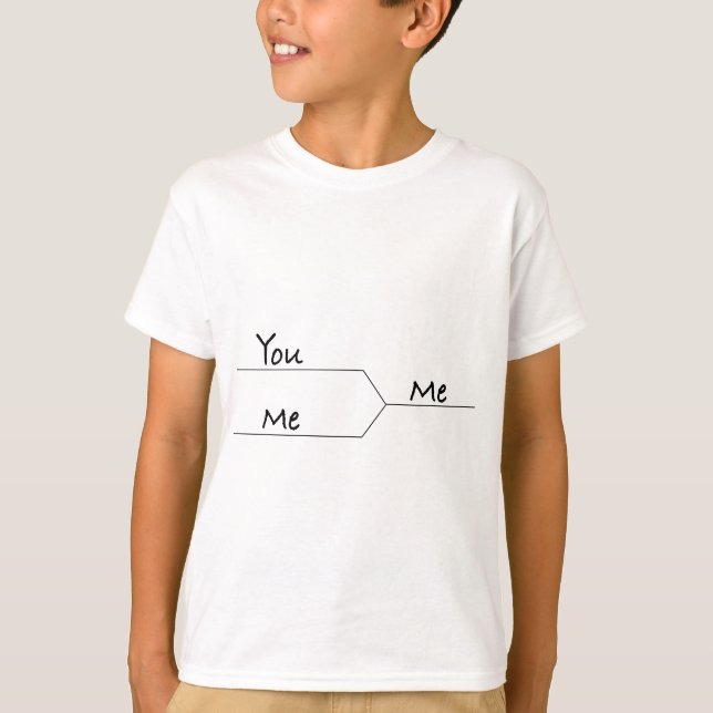 T-shirts "You Vs. Me" Marcha Colchete de Estilo de Loucura (Frente)