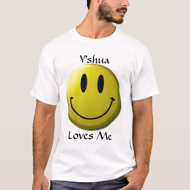 T-shirts Y'shua ama-me cara (Frente)