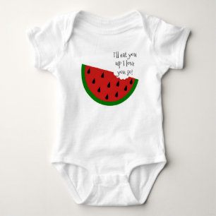T-shirts Yummy no meu Tummy Watermelon Baby Shirt