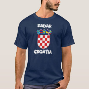T-shirts Zadar, Croatia com brasão