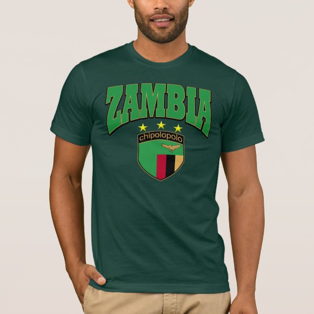 T-shirts Zâmbia de Chipolopolo (Frente)