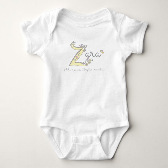 T-shirts Zara Girl Z name significa custom tee (Frente)