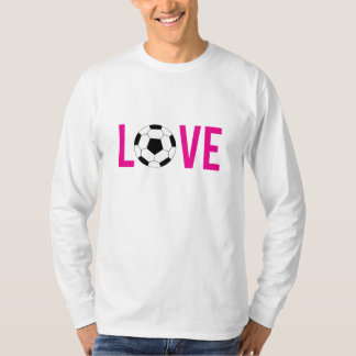T-shirts Zazzle Pink Style Love Soccer Unisex LS Tee