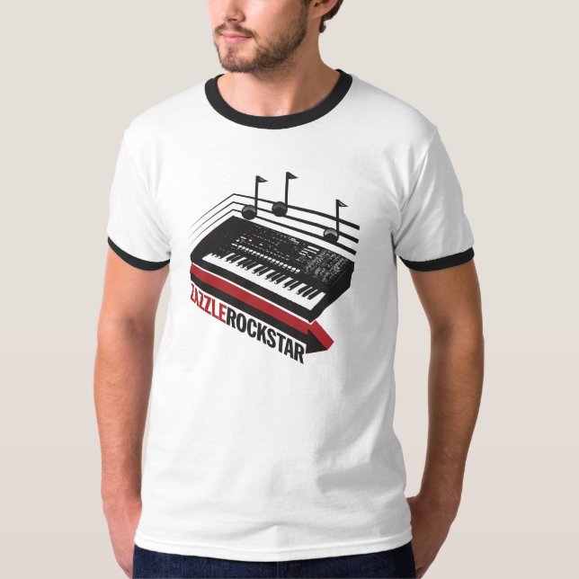 T-shirts Zazzle Rockstar (Frente)