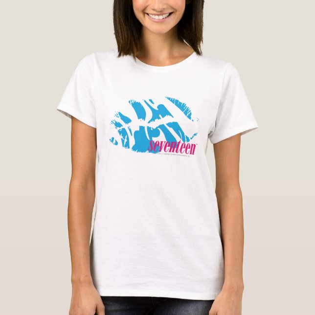 T-shirts Zebra Aqua (Frente)