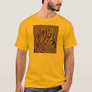 T-shirts Zebra Art Purple Brilho