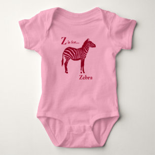 T-shirts Zebra - Borgonha e Rosa