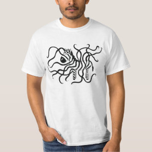 T-shirts Zebra louca preto e branco