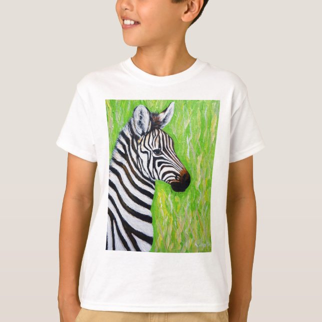 T-shirts Zebra Painting (Frente)