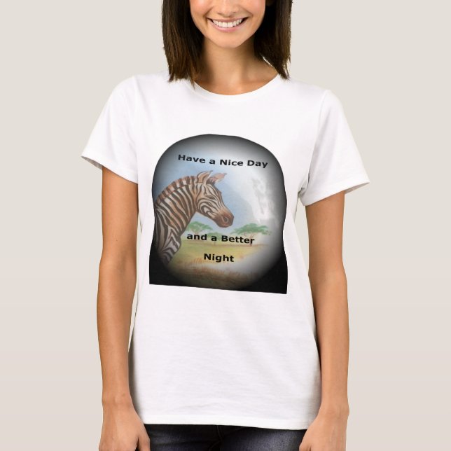 T-shirts Zebra Portrait, Amboseli: O Espírito da Savana (Frente)