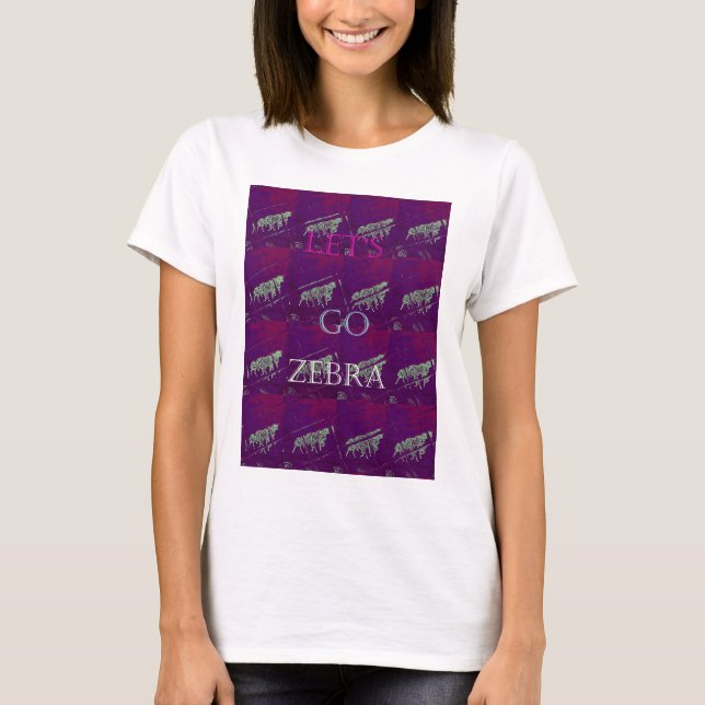 T-shirts Zebra Print Décor: Um Design divertido (Frente)