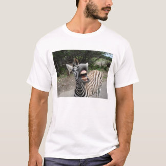 T-shirts zebra que cheesing