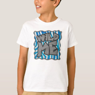 T-shirts Zebra Silhouette Blue e White Design