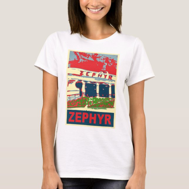 T-shirts Zephyr Rollercoaster Pontchartrain Beach (Frente)