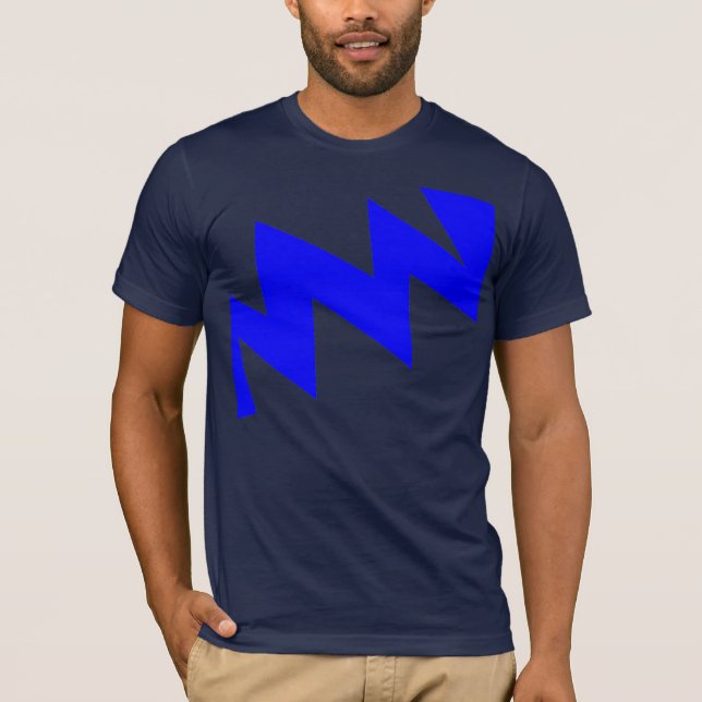 T-shirts ZigZag - Azul (Frente)