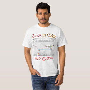 T-shirts Zika em Culex e Birds por RoseWrites