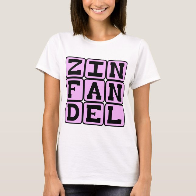 T-shirts Zinfandel, Tipo de Vinho Branco (Frente)