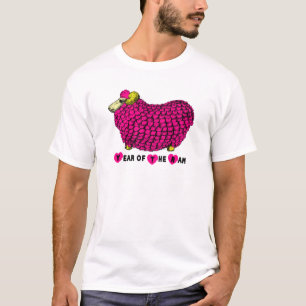 T-shirts Zodiodato M White T, Ano Novo Chinês Rosa Engraçad