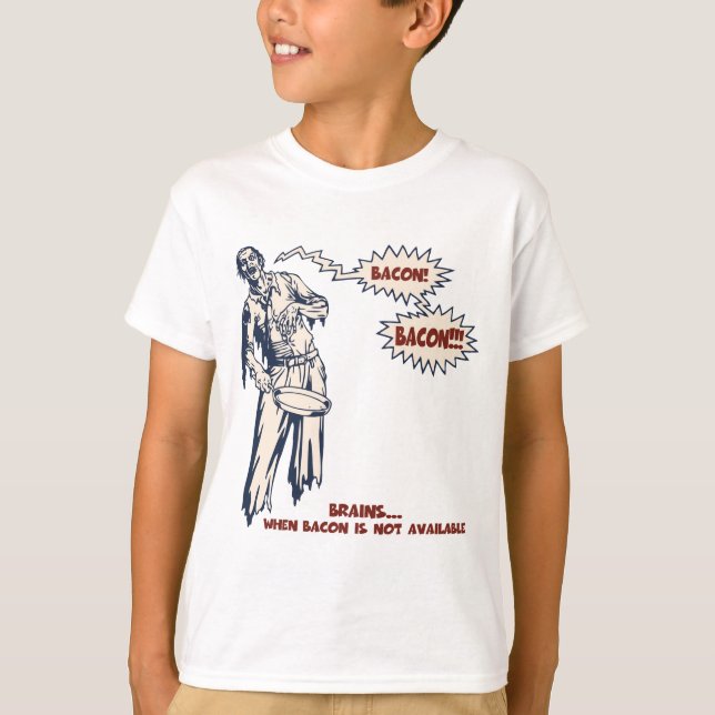 T-shirts Zombie - Bacon (Frente)