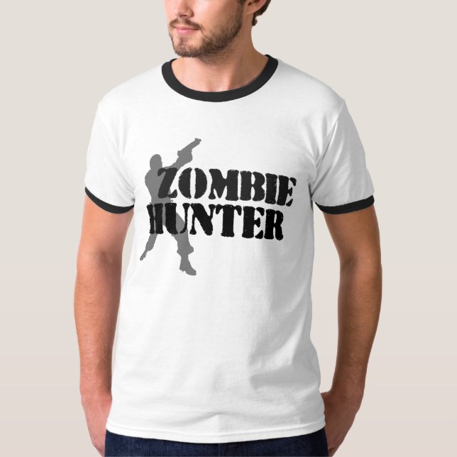 T-shirts Zombie Hunter (Frente)