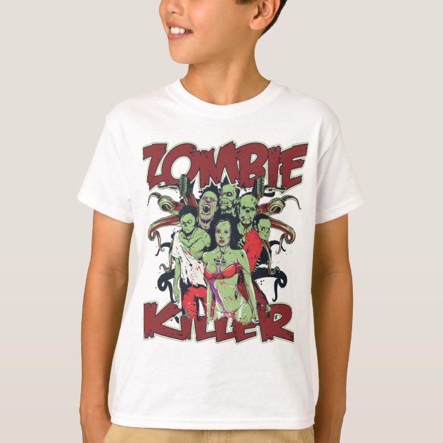 T-shirts Zombie Killer (Frente)