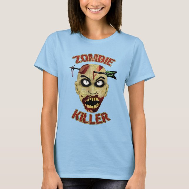 T-shirts Zombie Killer Crossbow (Frente)